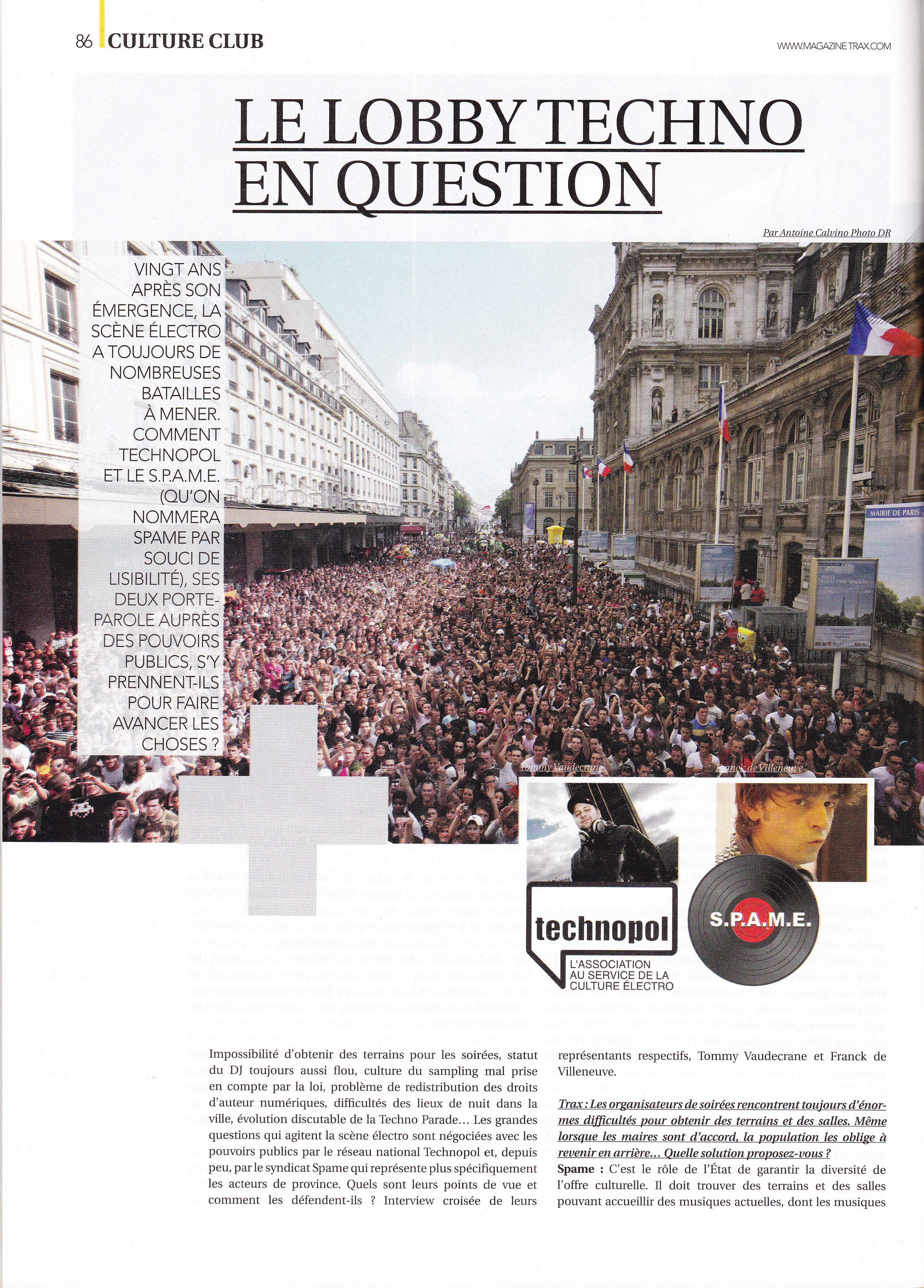 Article Trax Septembre 2011 Page 1