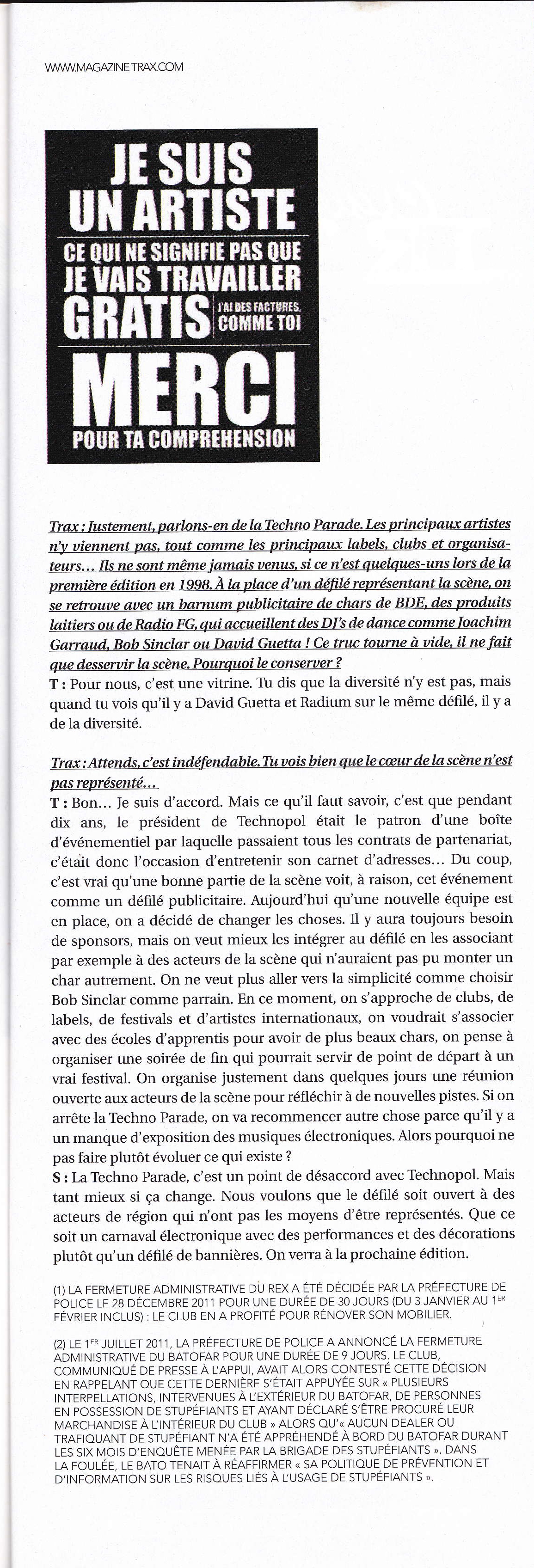 Article Trax Septembre 2011 Page 5